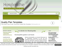 Tablet Screenshot of homoeopathiewelt.com